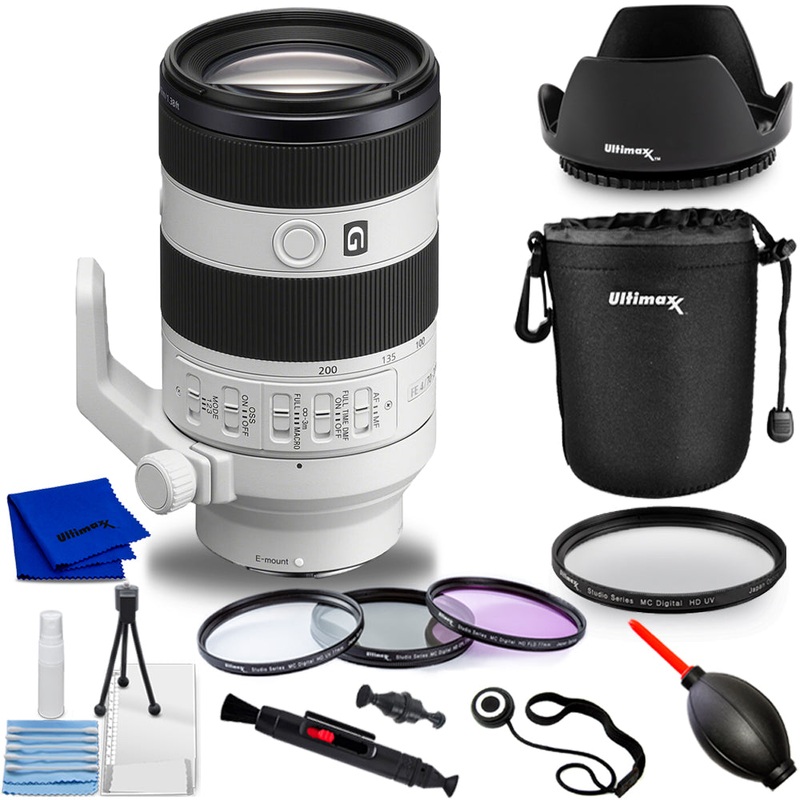 Sony FE 70-200mm f/4 Macro G OSS II Lens (Sony E) – 10PC Accessory Bundle