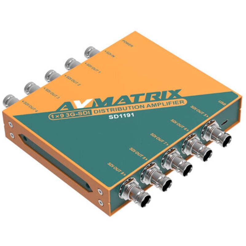 AVMATRIX SD1191 1×9 3G-SDI Distribution Amplifier
