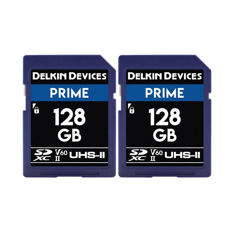 Delkin Devices 128GB Prime UHS-II SDXC (280MB/s) Memory Card (Twin Pack)