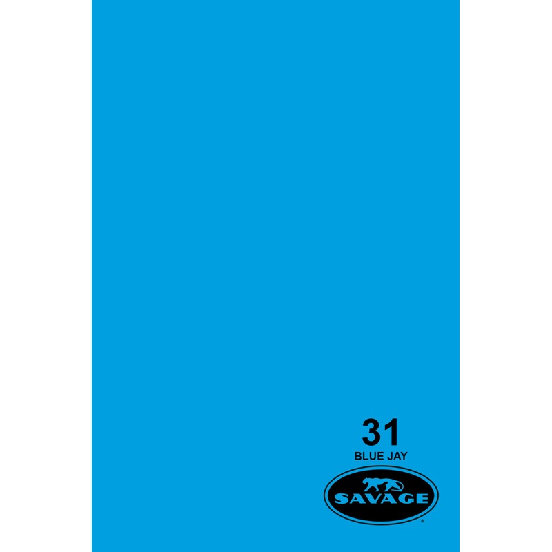 Savage Widetone Seamless Background Paper (#31 Blue Jay, 9ft x 36ft)