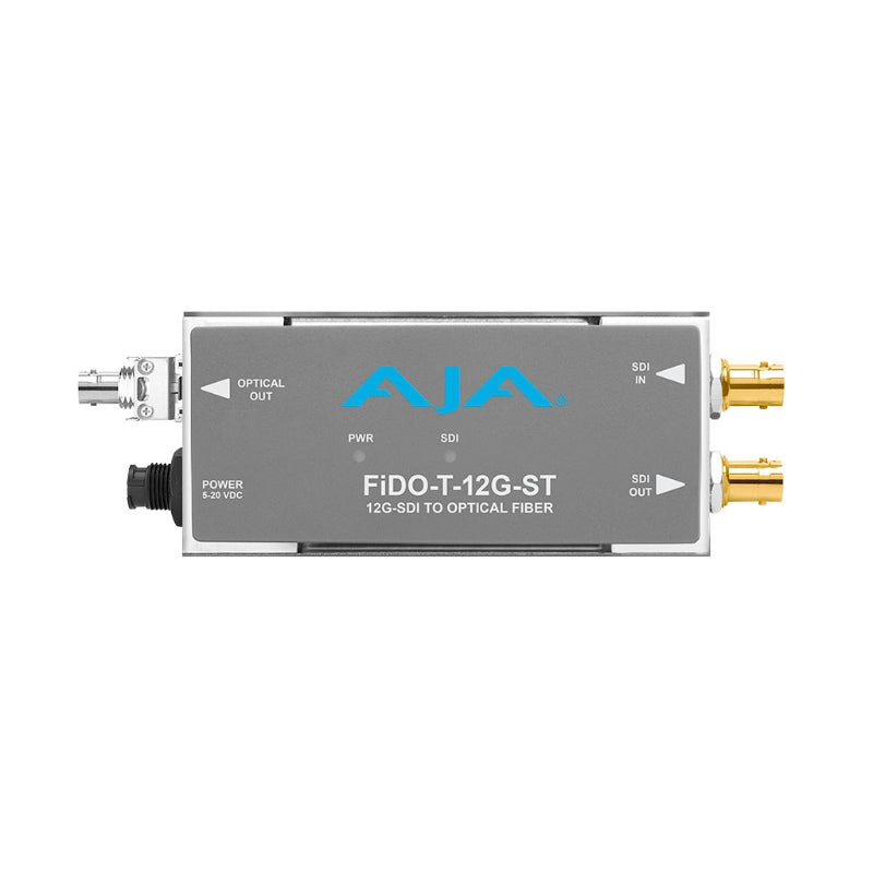 AJA FiDO-T-12G-ST metteur  fibre ST monocanal 12G-SDI vers monomode