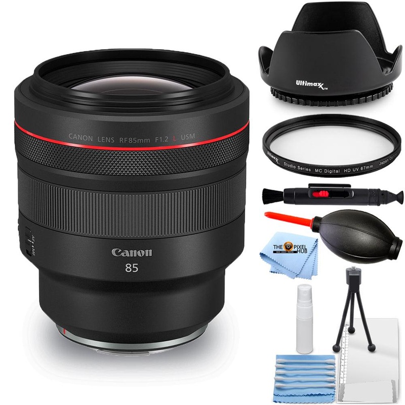 Canon RF 85mm f/1.2L USM Lens 3447C002 – 7PC Accessory Bundle