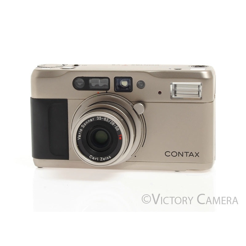 Contax TVS T VS Titanium Camera w/ Vario Sonnar 28-56mm T* Lens [EXC+]