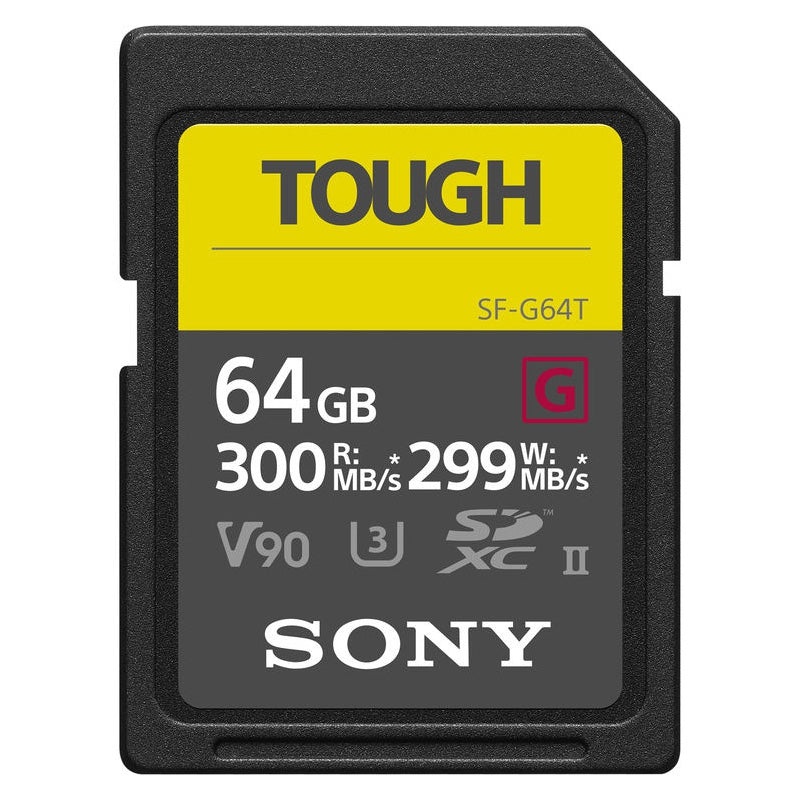 Sony SF-G Series TOUGH 64GB 300MB/s SDXC UHS-II – SF64TG