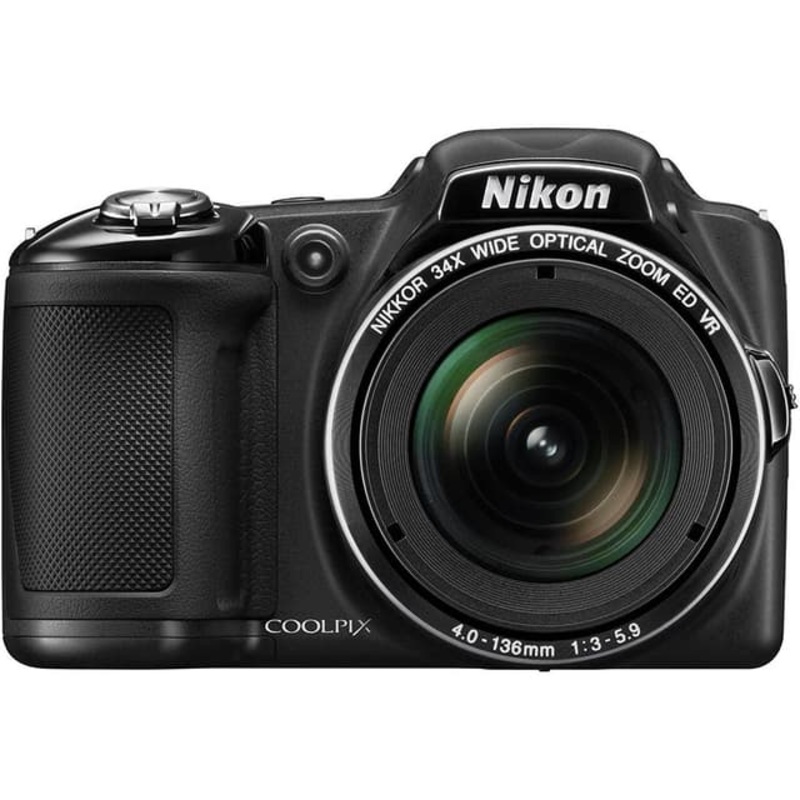 Bridge Coolpix L830 Camera – Black + Nikon Nikkor 34x Wide Optical Zoom ED VR 22.5765 mm f/35.9 f/35.9