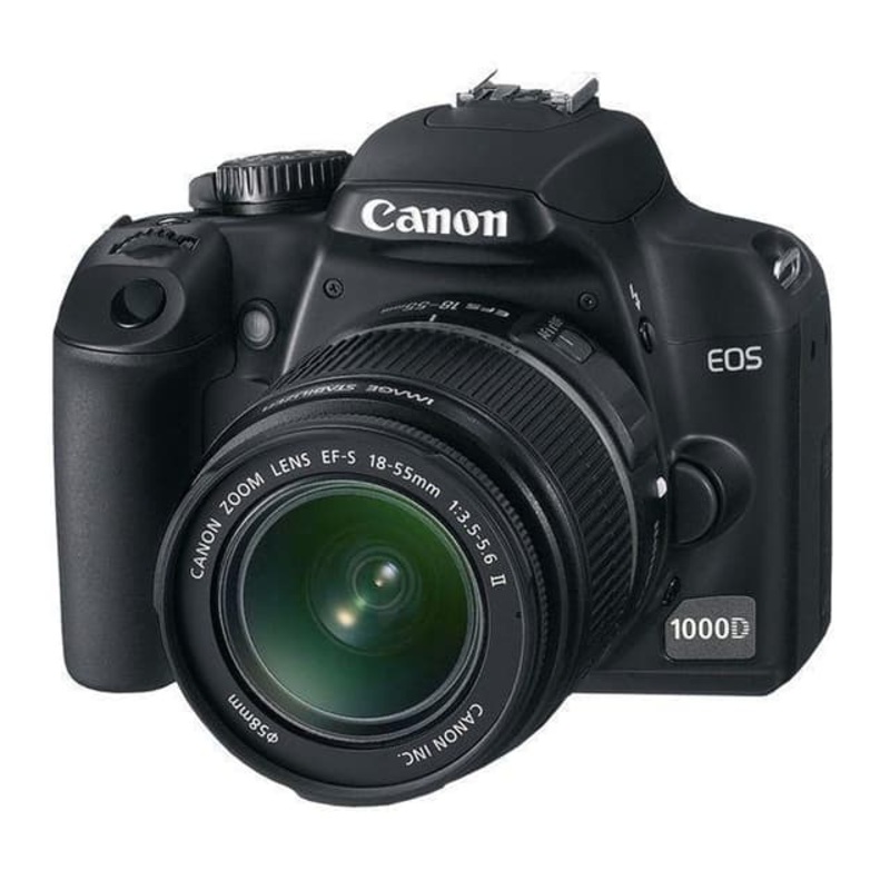 EOS 1000D SLR – Black + Canon Canon EF-S 18-55mm f/3.5-5.6 IS II f/3.5-5.6