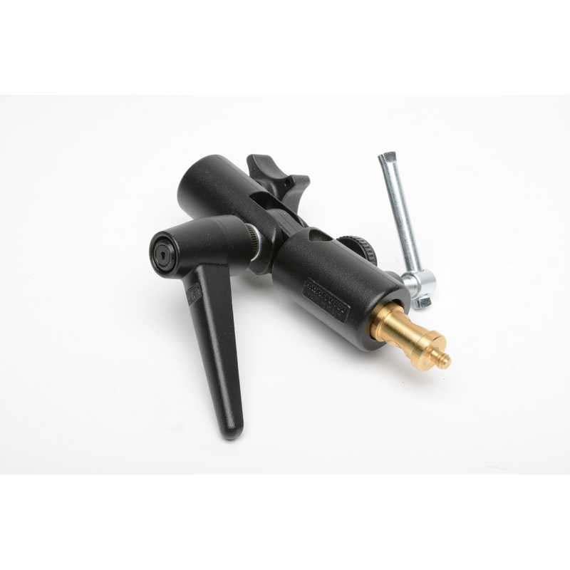 Manfrotto 026 Swivel Lite-Tite Umbrella Adapter w/1/4″ brass tips +extensions