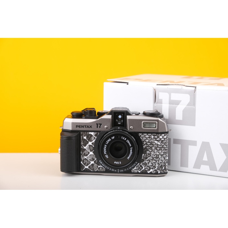 Pentax 17 35mm Half Frame Film Camera Snake Skin Skin + FREE Expired Film Roll + 1 VCH T-shirt