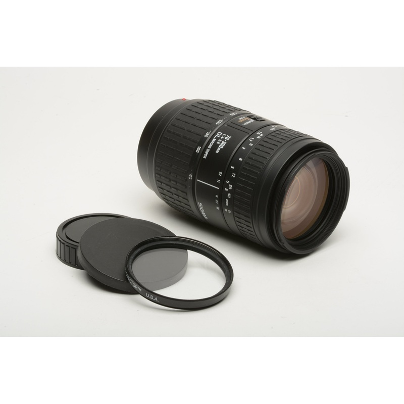 Sigma 70-300mm f4-5.6 DL Macro Super telephoto zoom lens for Minolta Maxxum *Read