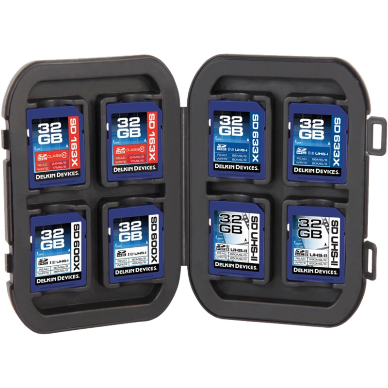 DELKIN WEATHER RESISTANT CASE FOR 8 SD MEMORY CARDS