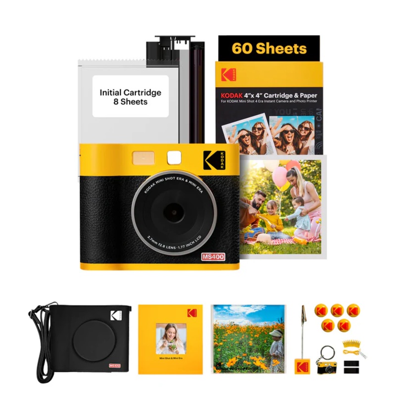 KODAK MS400 MINI SHOT 4 ERA YELLOW (4×4) (68 Sheets BNDL)