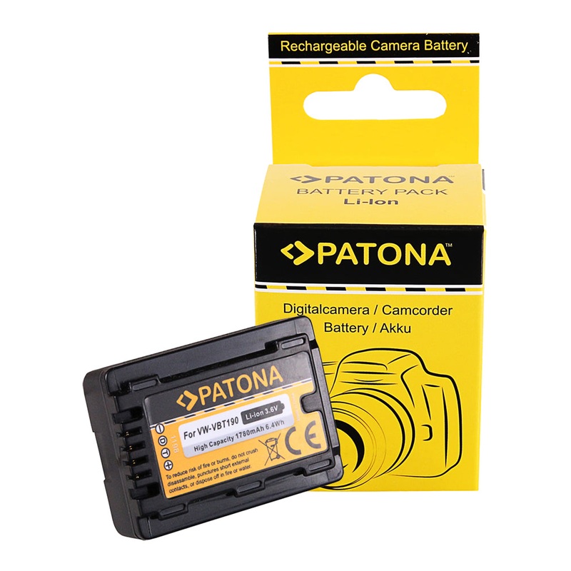 PATONA  VBT390   Batterie Li-ion 3,6V 3900mAh pour Camscopes Panasonic