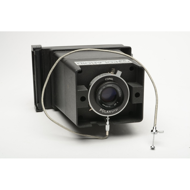 Polaroid DS-34 Copal Direct Screen Instant Camera w/105mm f4.5 Tominon Lens +CR