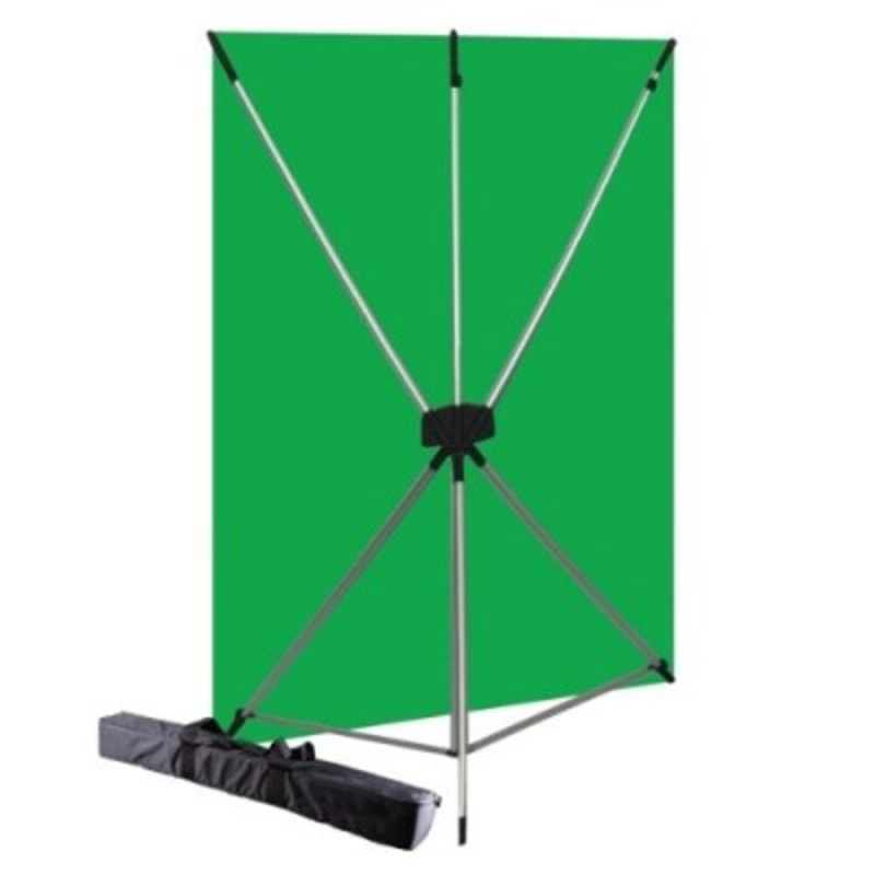 Westcott Basics X-Drop Kit with 5×7 Feet Screen Backdrop – Green