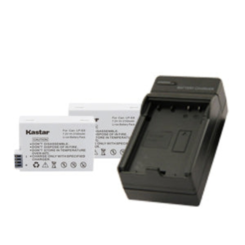 Kit de 2 Bateras LP-E8 + Cargador Kastar