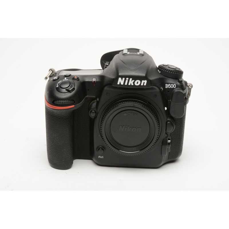 Nikon D500 DSLR Body, Batt+charger+guides, Only 22K Acts, Great