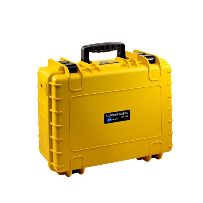 B&W International Type 5000 CASE with Dividers  Yellow