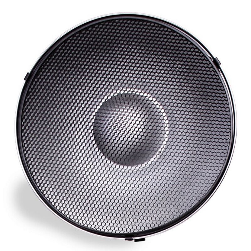 Beauty Dish Plata 55cm con Grid y Difusor para Bowens Godox