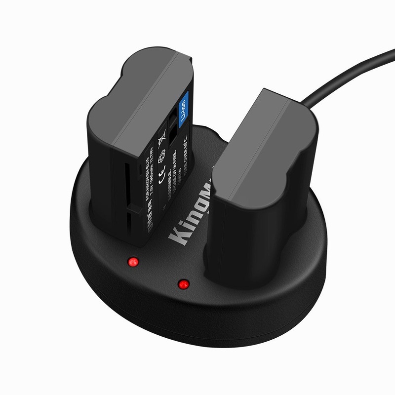 KingMa EN-EL25 Battery (2 Pack) +Dual Charger Kit for Nikon