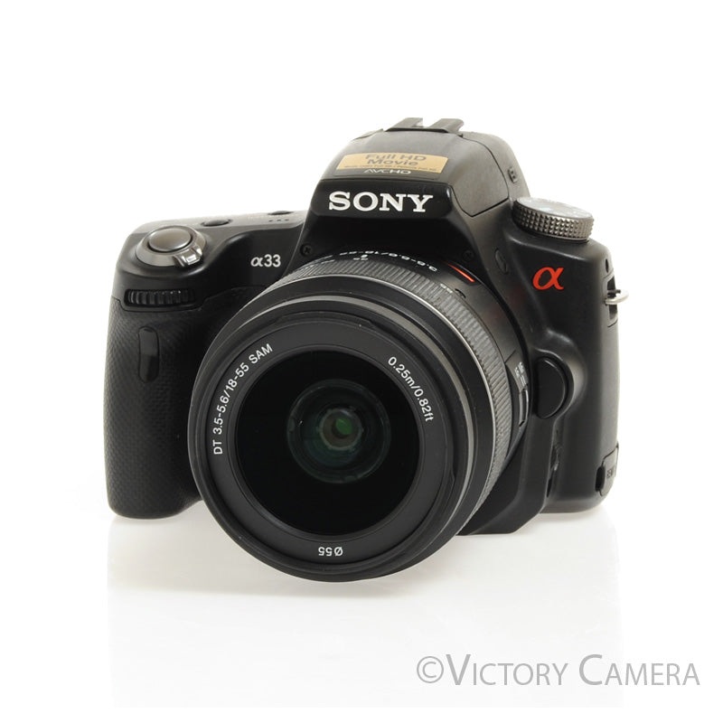 Sony A33 14.2MP Digital SLR Camera w/ 18-55mm Zoom Lens [EXC]