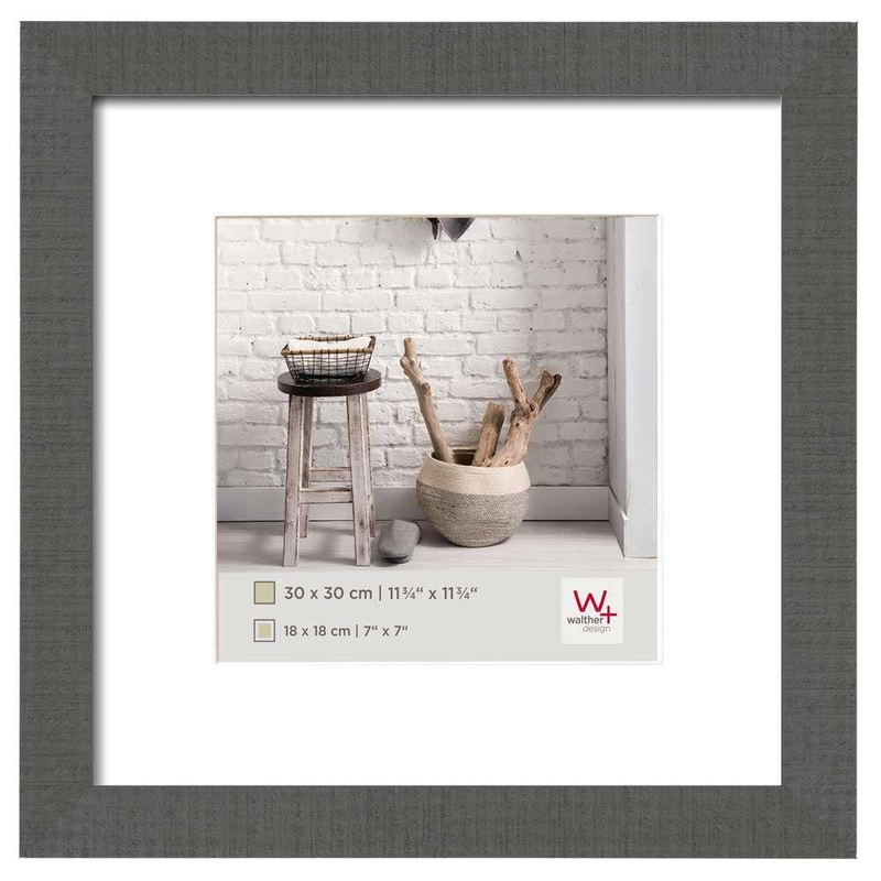 Walther Home Wooden Picture Frame – 11.75×11.75 inch – (Insert 7×7 inch) Grey