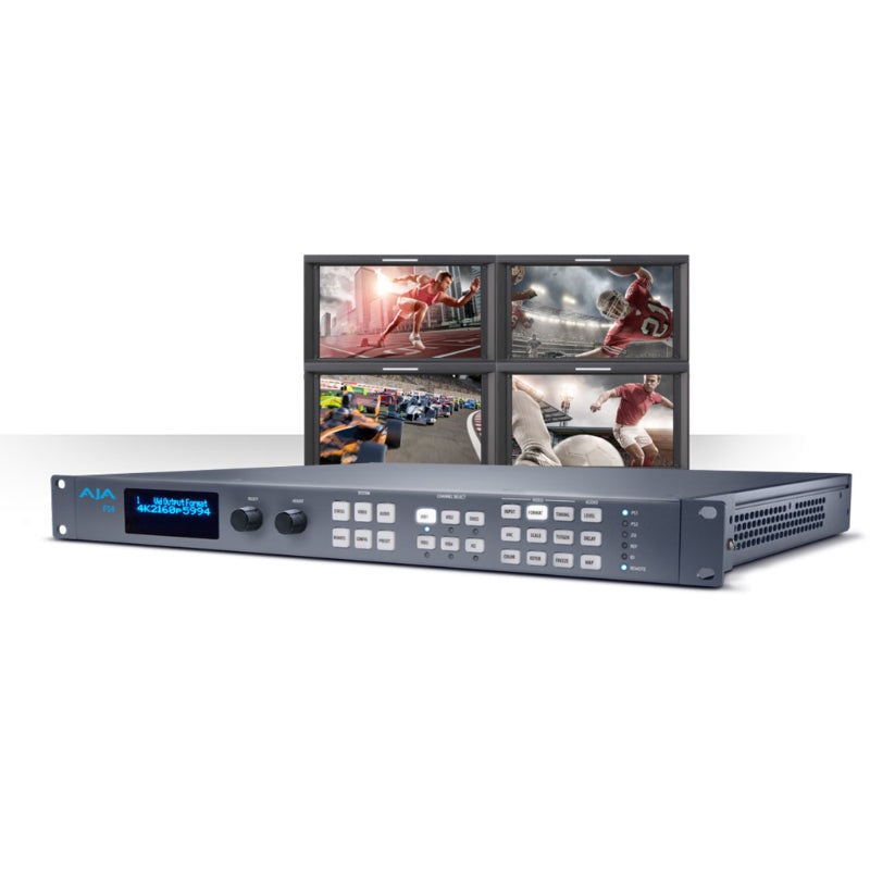 AJA FS4 synchroniseur dimage / convertisseur Up-Down-Cross en 4 canaux 2K/HD/SD ou 1 canal 4K/UltraHD