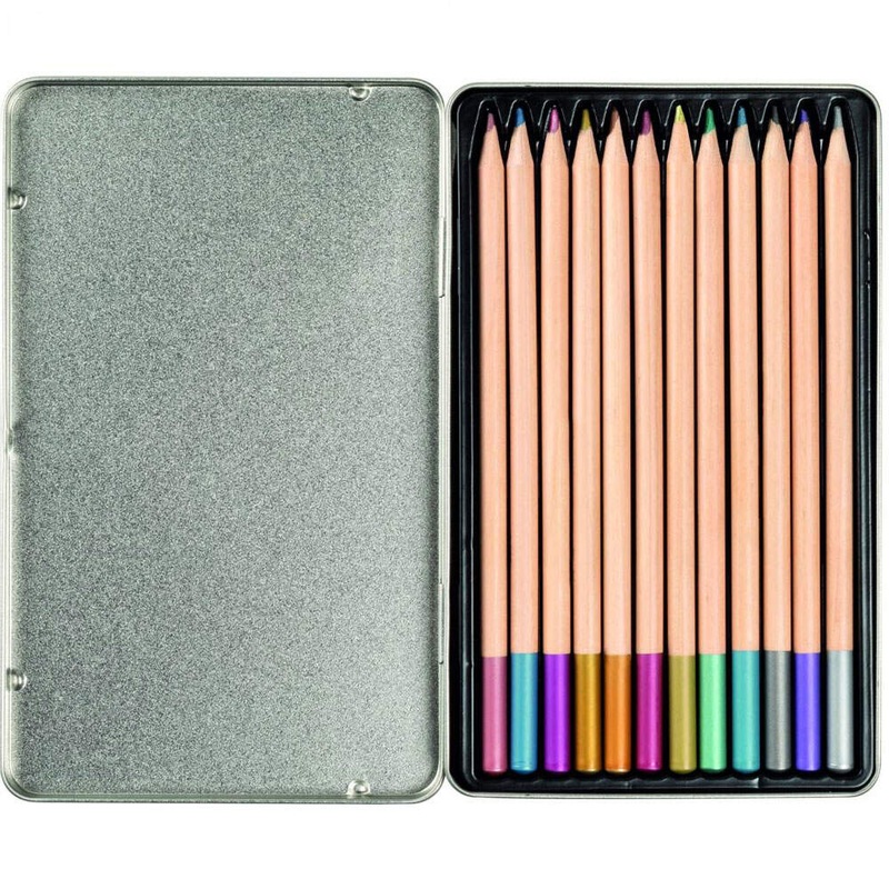 Walther Design Pimp & Create Wooden Coloured Pencils – 12 pieces | Break Proof Wooden | High Quality
