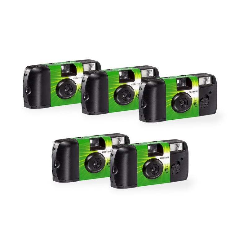 Kit 5 Cmaras Desechables Fujifilm Quicksnap Flash 27 Exp