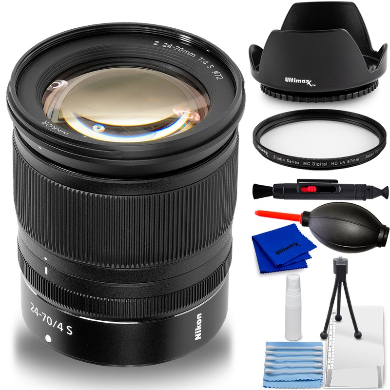 Nikon NIKKOR Z 24-70mm f/4 S Lens 20072 – 7PC Accessory Bundle