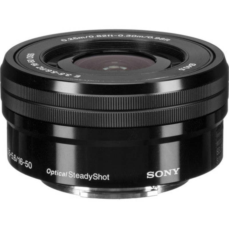 Sony 16-50mm F3.5-5.6 E-mount Lens (SELP1650) (White Box) Black