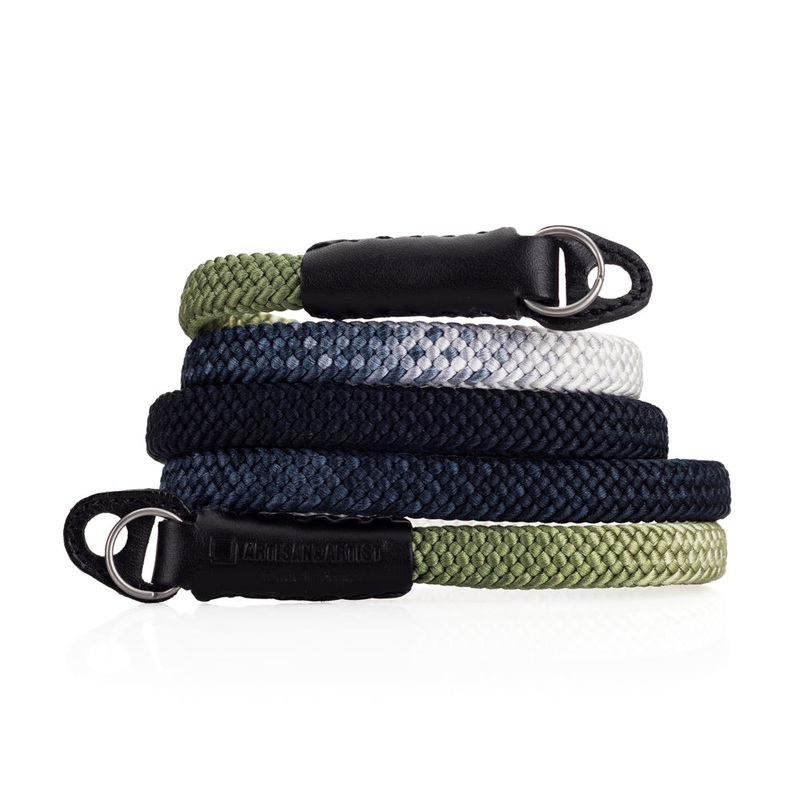 Artisan & Artist* ACAM 316G Gradation Silk Neck Strap – Black/Khaki
