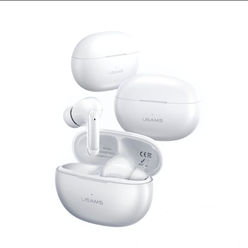 USAMS XD18 X-don Series TWS In-ear Bluetooth Earphone Stereo Music Wireless Headset – White(BHUXD02)