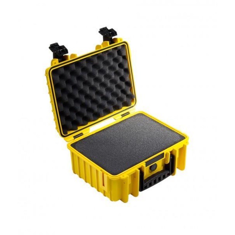 B&W International Type 3000 Hard Case Yellow with Foam Inserts