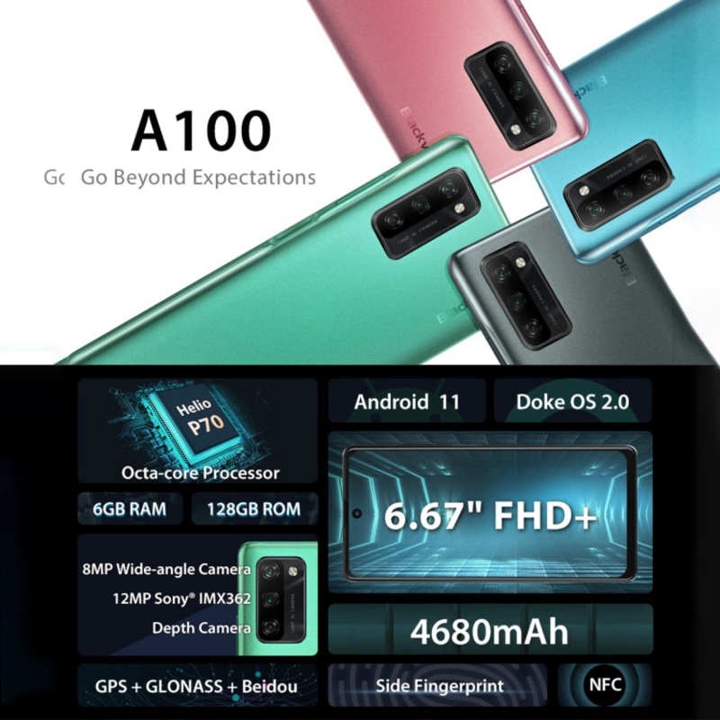 Blackview A100 6GB+128GB Black