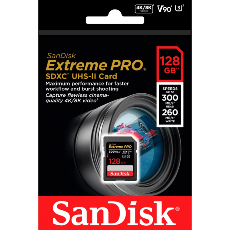 Memoria SD SanDisk Extreme PRO 128GB V90