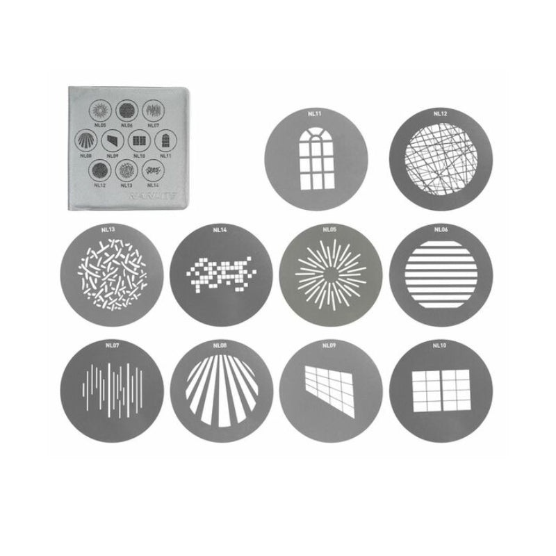 NANLITE AS-GB-FMM-SET1 FMMountProjectionAttachmentGOBOSet1 (10pcs in one set)