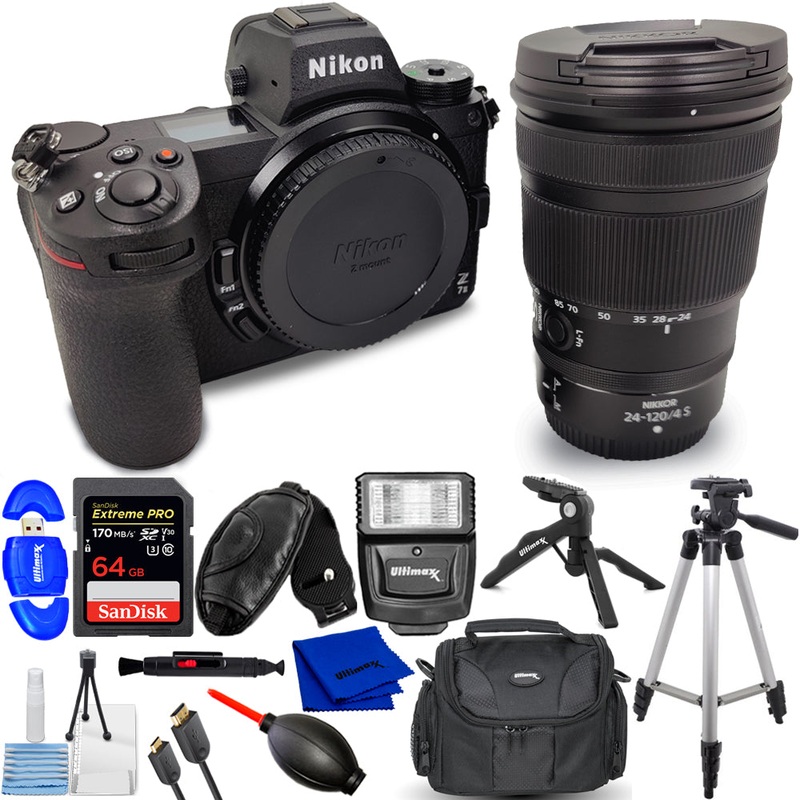 Nikon Z7 II Mirrorless Camera with Z 24-120mm f/4 S Lens – 12PC Accessory Bundle