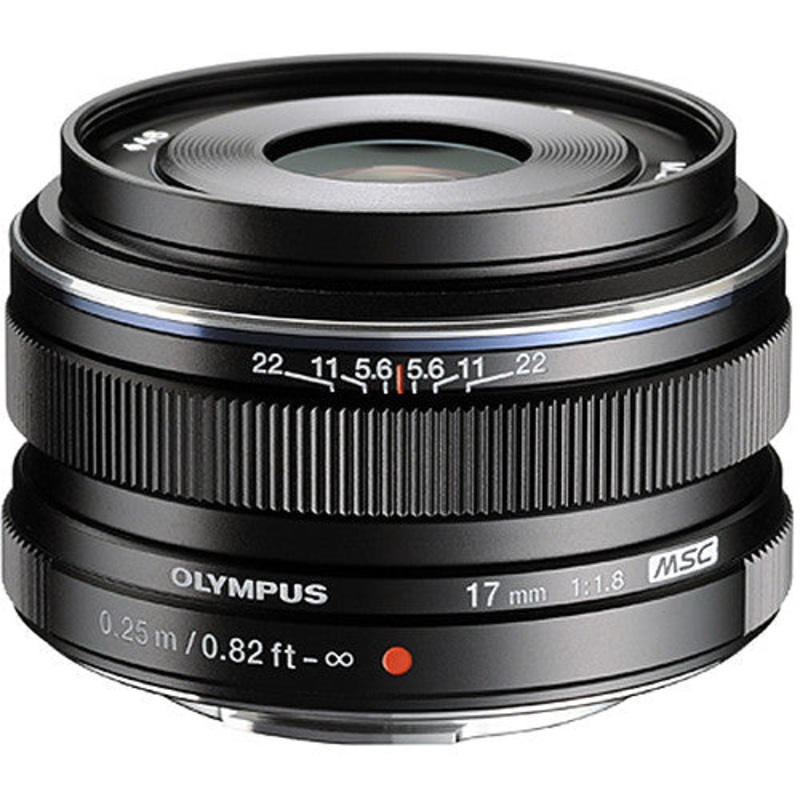 Olympus M.Zuiko Digital 17mm f/1.8 Lens Black