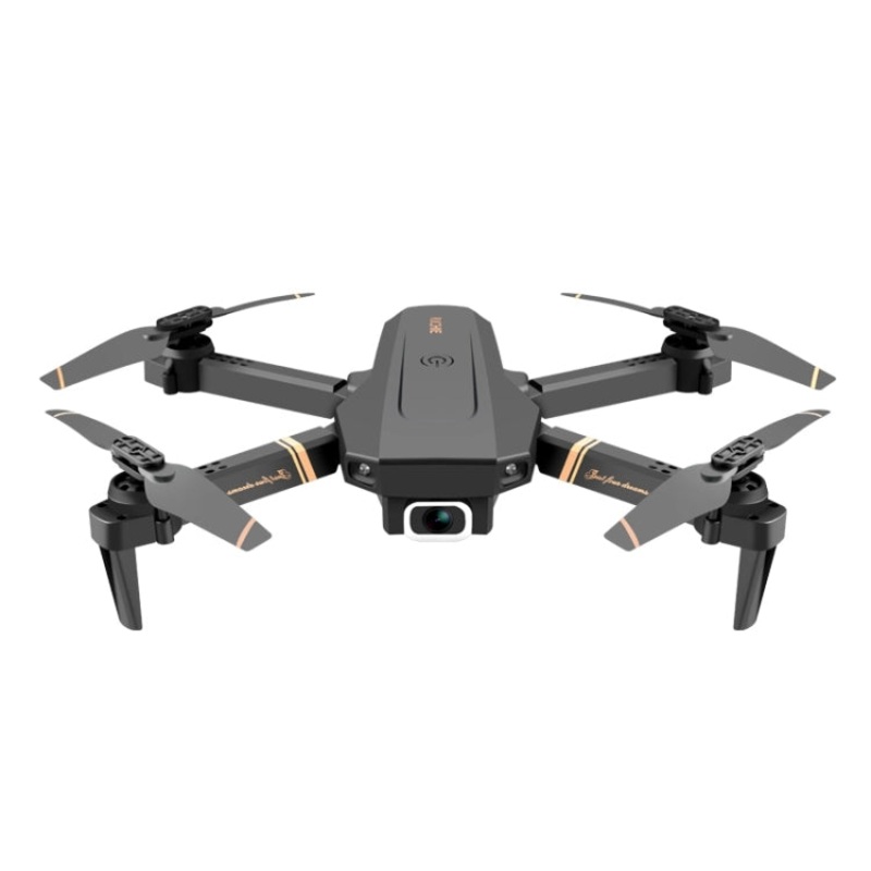 V4 Wide Angel Dual Camera 4K HD with Aut Follow Quadcopter Drone Black Black