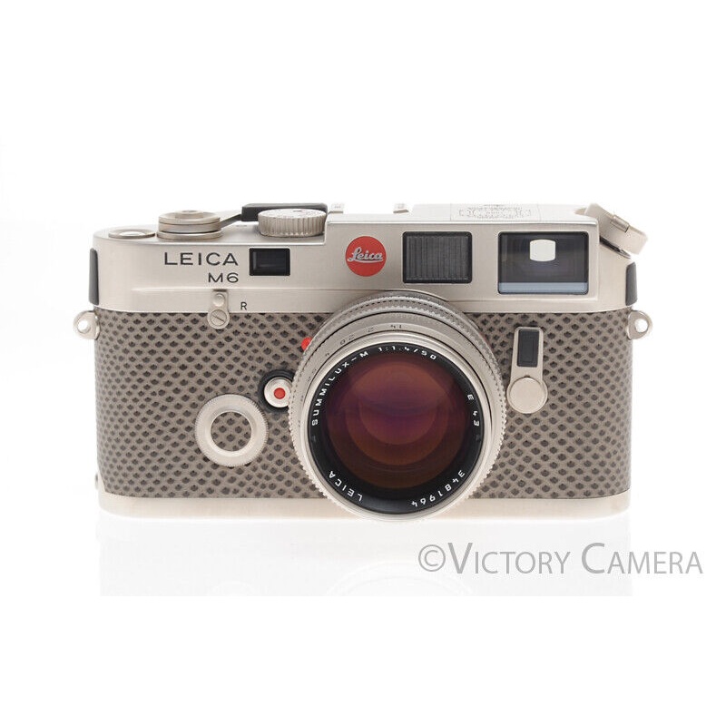 Leica M6 w/ 50mm Summilux 150 Jahre Set Platinum Film Rangefinder Camera -Mint- [MINT]
