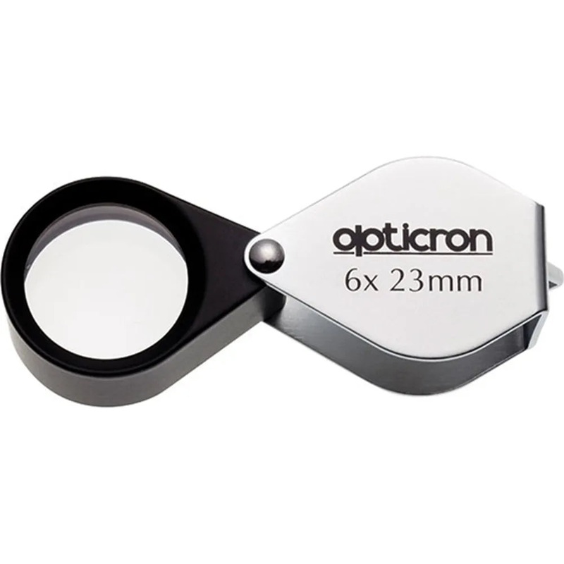 Opticron Folding Metal Loupe Magnifier 6x 23mm
