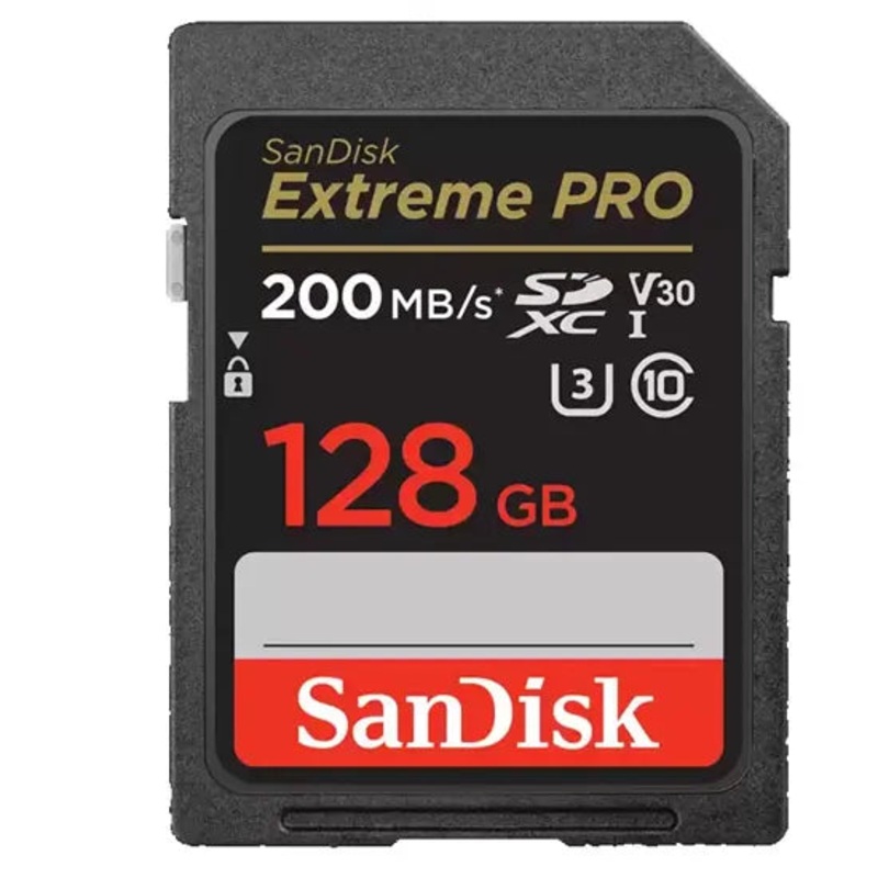 SanDisk SDXC Extreme Pro UHS-I 128GB R200MB/s W90MB/s