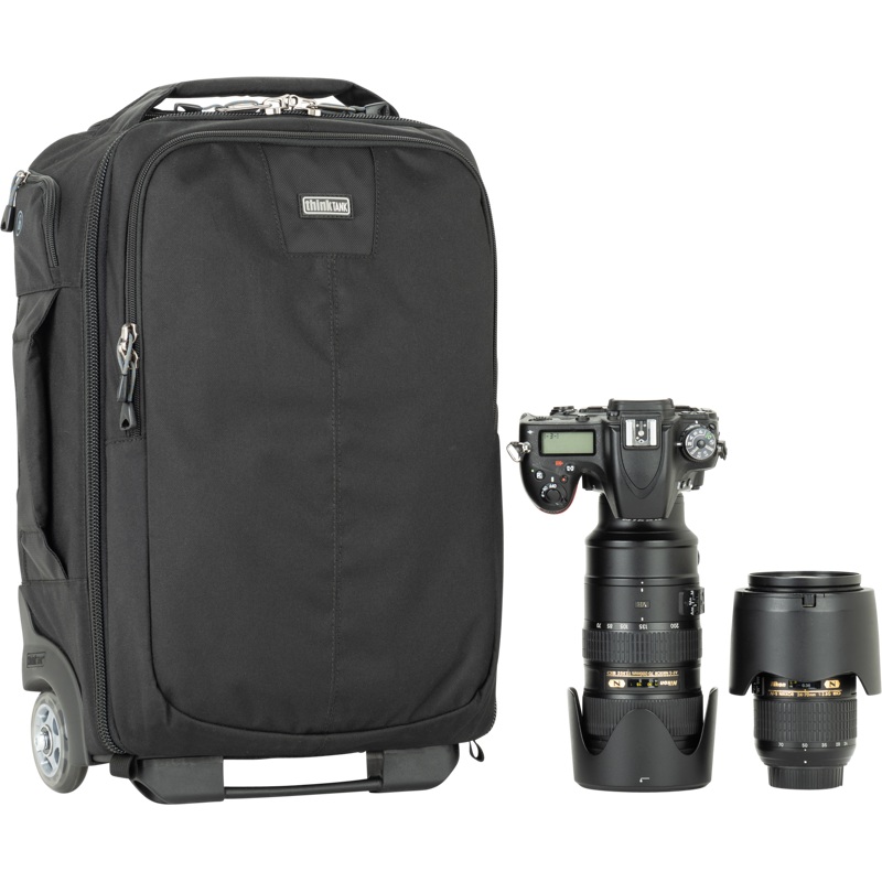 THINK TANK ESSENTIALS CONVERTIBLE ROLLING BACKPACK, BLACK