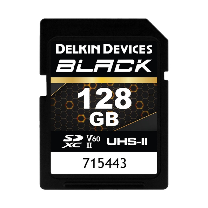 Delkin Devices 128GB BLACK UHS-II SDXC (290MB/s) Memory Card