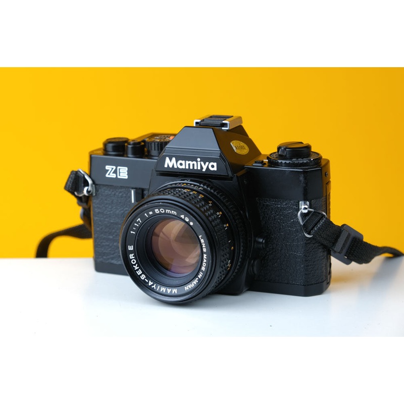 Mamiya ZE 35mm SLR Film Camera with Mamiya-Sekor 50mm f1.7 Lens