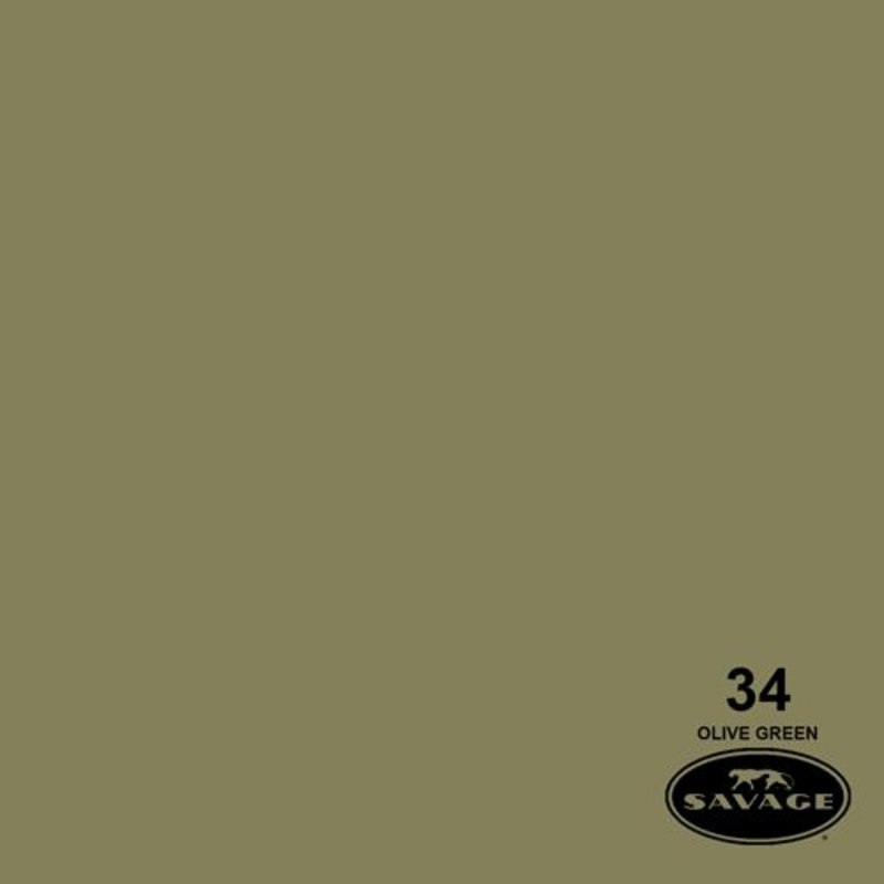 Ciclorama de Papel Verde Oliva #34 Savage 2.7x11m