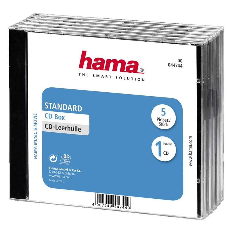 1×5 Hama CD Box Jewel Case