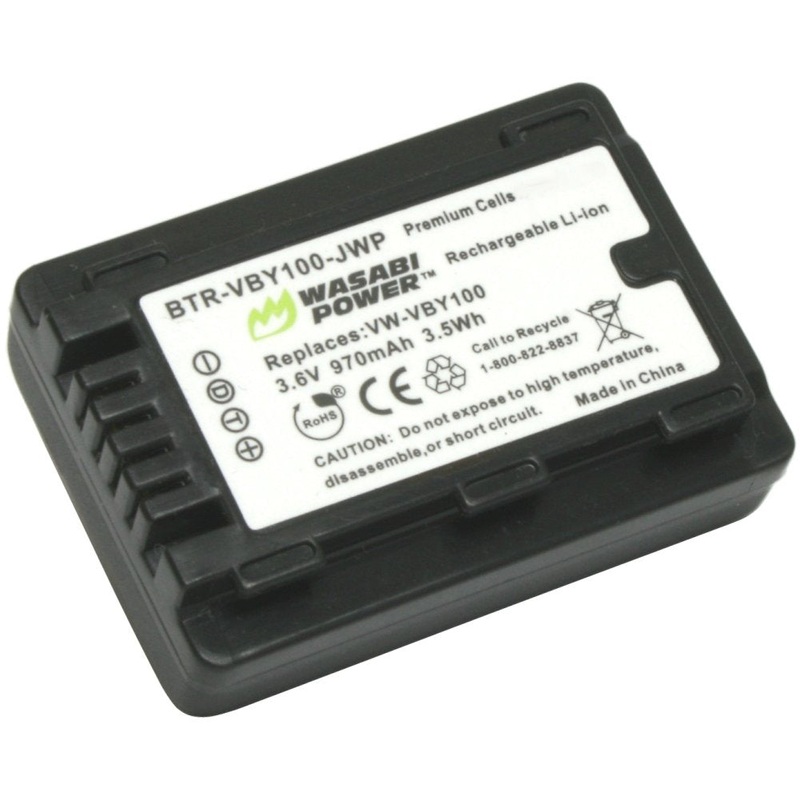 Panasonic VW-VBY100 Battery by Wasabi Power