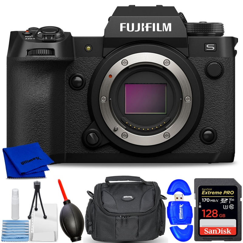 FUJIFILM X-H2S Mirrorless Camera 16756924 – 7PC Accessory Bundle