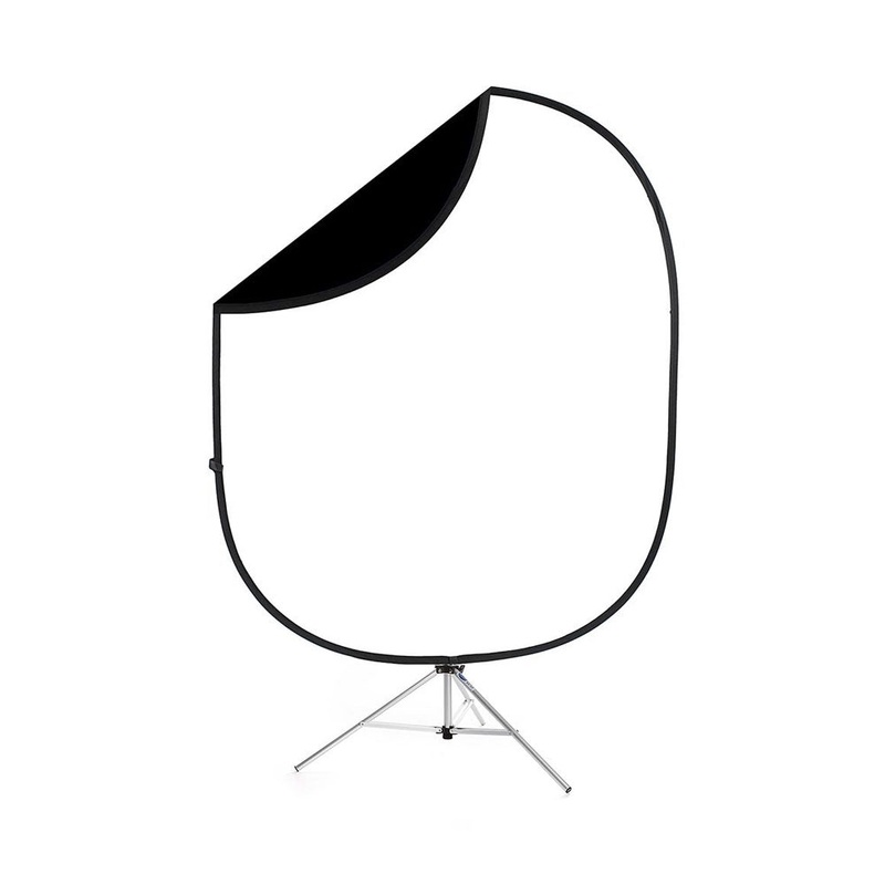 Kit Fondo Colapsable Savage Blanco/Negro + Tripie  1.5×1.8m